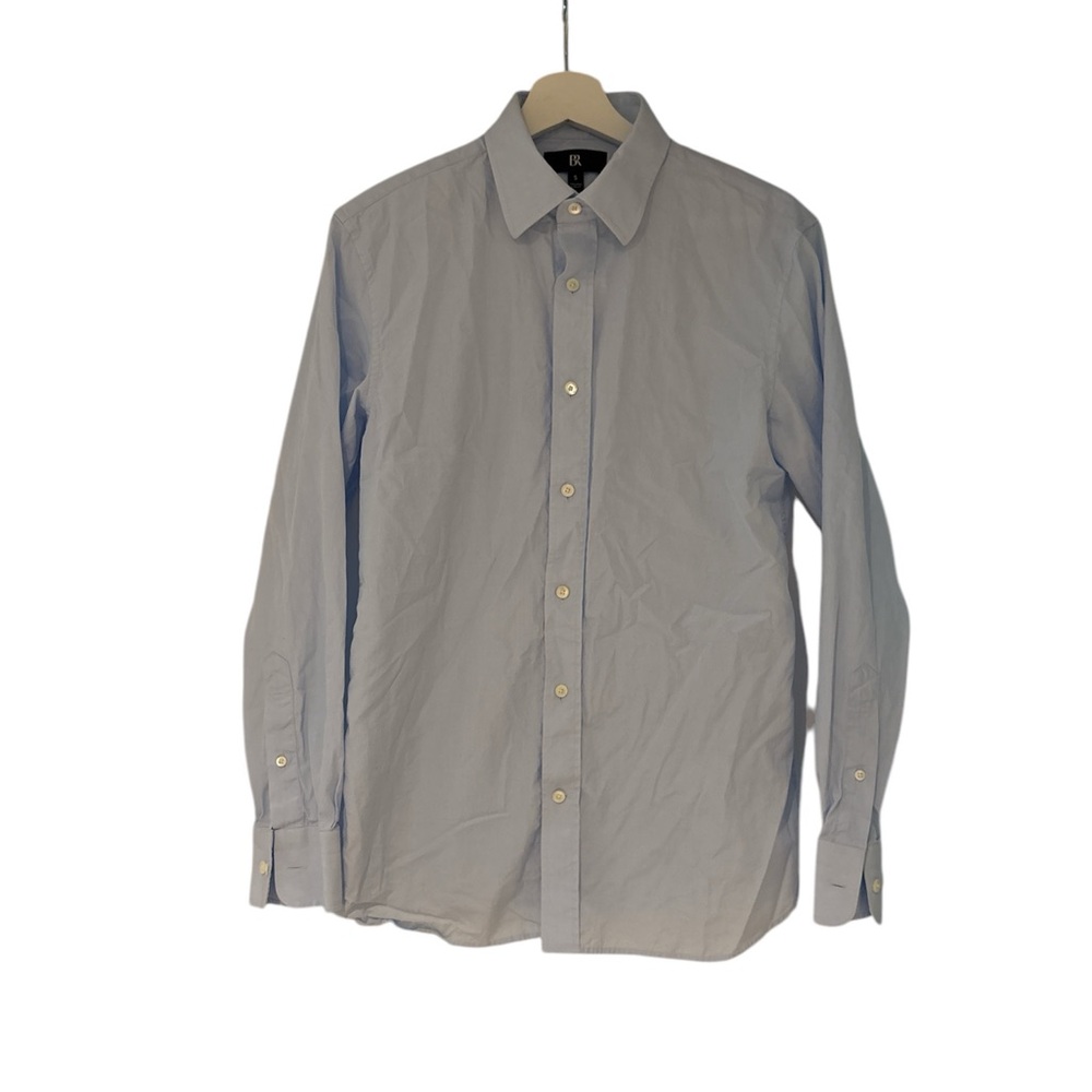 Banana Republic Blue Dress Shirt with Pointed Collar